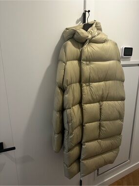Rick Owens Oversized Puffer Jacket in Light Olive